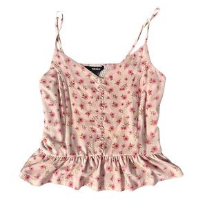 Forever 21 Floral Pink Cami Top